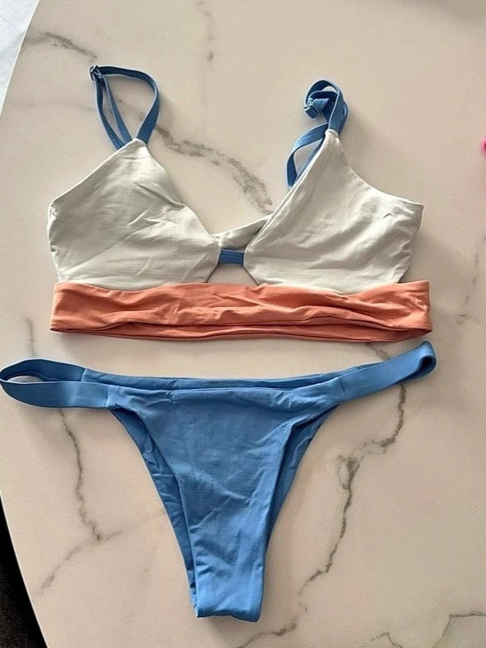 Color Block Bikini Set Like New